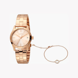 Esprit Women's Rose Gold Watch, Stainless Steel Band | Es1l121m0065