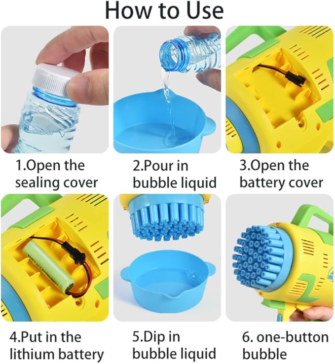 Rocket - 48-Hole Electric Bubble Machine