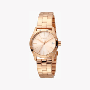 Esprit Women's Rose Gold Watch, Stainless Steel Band | Es1l121m0065