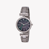 Pierre Cardin Women's Silver Watch, Black Mother Of Pearls | Cmd.3541