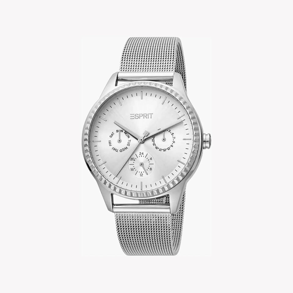 Esprit Women's Silver Stainless Steel Watch, Silver Dial | Es1l202m0045